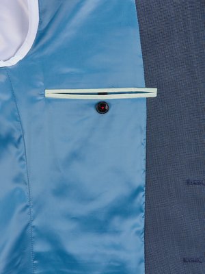Gefütterter Anzug mit Kleinkaro-Muster, Extra Slim Fit