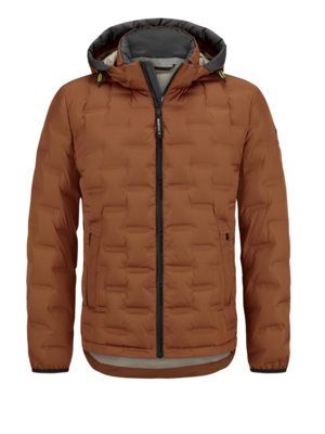 Daunenjacke mit geometrischem Steppmuster