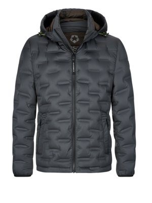 Daunenjacke mit geometrischem Steppmuster