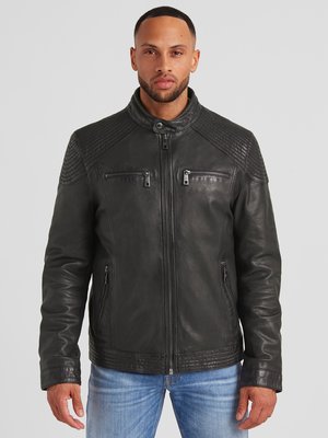 Lederjacke im Biker-Stil