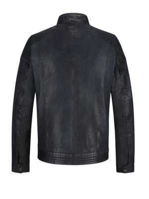 Lederjacke im Biker-Stil