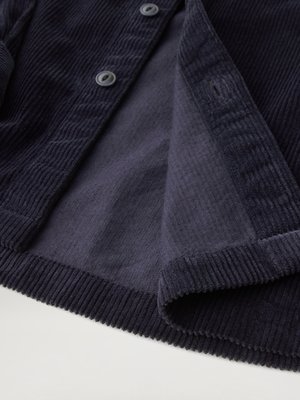 Overshirt in Cord-Qualität mit Logo-Aufnäher