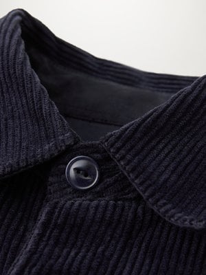 Overshirt in Cord-Qualität mit Logo-Aufnäher