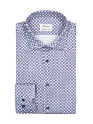 Gemustertes Hemd in Twofold Super Cotton-Qualität, Slimline
