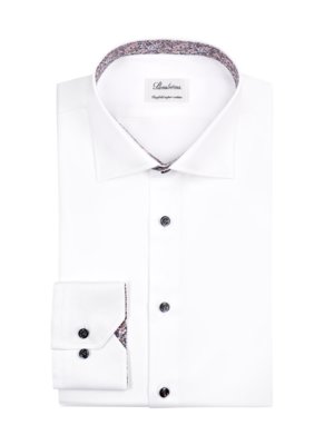 Hemd mit floralem Ausputz in Twofold Super Cotton-Qualität, Slimline