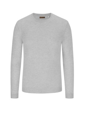 Leichter Kaschmirpullover mit O-Neck