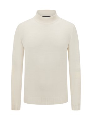 Leichter Pullover aus Merinowolle mit Turtle-Neck