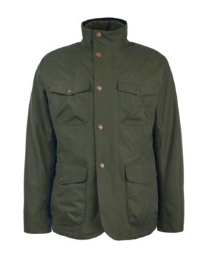 Fieldjacket mit Cord-Details und gesteppter Blende