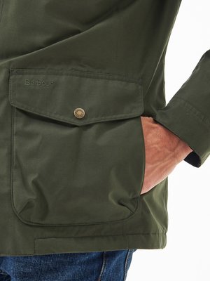 Fieldjacket mit Cord-Details und gesteppter Blende