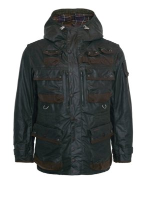 Gewachste Military-Jacke mit heraustrennbarer Innenjacke, To Ki To-Edition