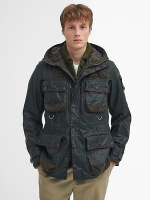 Gewachste Military-Jacke mit heraustrennbarer Innenjacke, To Ki To-Edition