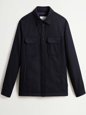 Overshirt mit gestepptem Leichtdaunenfutter