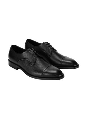 Derby-Schuhe aus genarbtem Leder