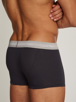 3er Pack Low Rise Trunks mit Label-Bund