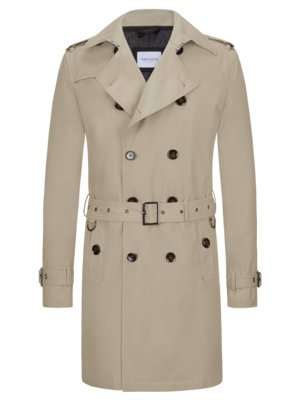 Zweireihiger Trenchcoat mit heraustrennbarem Stepp-Futter