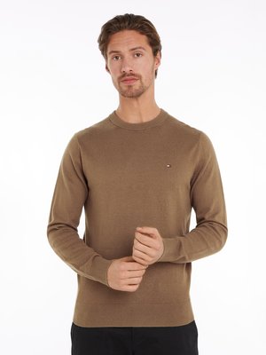 Softer Pullover mit Kaschmiranteil und kleiner Logo-Stickerei