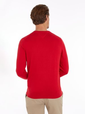 Softer Pullover mit Kaschmiranteil und kleiner Logo-Stickerei