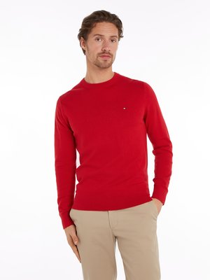 Softer Pullover mit Kaschmiranteil und kleiner Logo-Stickerei