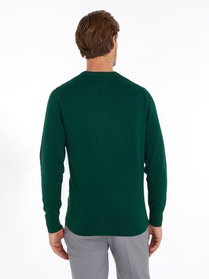 Softer Pullover mit Kaschmiranteil und kleiner Logo-Stickerei