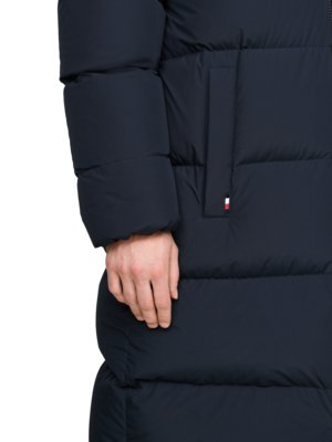 Daunenparka mit Steppmuster und Kapuze