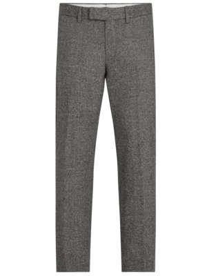 Wollhose in Brushed Donegal-Qualität, Straight Fit