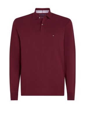 TH Flex Langarm-Poloshirt in Piqué-Qualität, Regular Fit