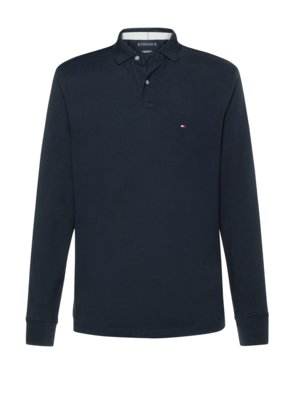 TH Flex Langarm-Poloshirt in Piqué-Qualität, Regular Fit