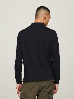 TH Flex Langarm-Poloshirt in Piqué-Qualität, Regular Fit