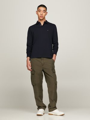 TH Flex Langarm-Poloshirt in Piqué-Qualität, Regular Fit