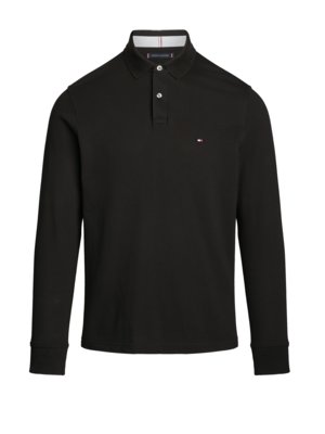 TH Flex Langarm-Poloshirt in Piqué-Qualität, Regular Fit