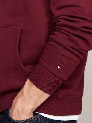 Hoodie aus Baumwolle mit Label-Stickerei