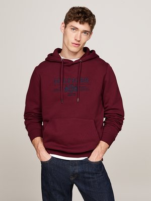 Hoodie aus Baumwolle mit Label-Stickerei