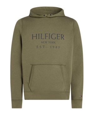 Hoodie mit frontseitigem Label-Print