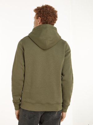 Hoodie mit frontseitigem Label-Print