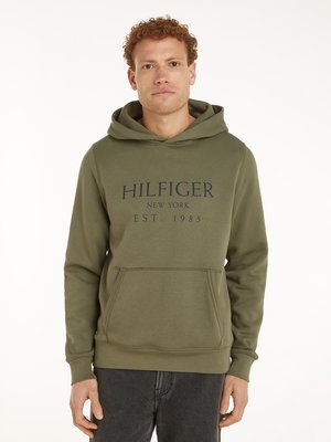 Hoodie mit frontseitigem Label-Print