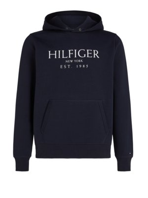 Hoodie mit frontseitigem Label-Print