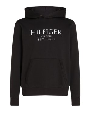 Hoodie mit frontseitigem Label-Print