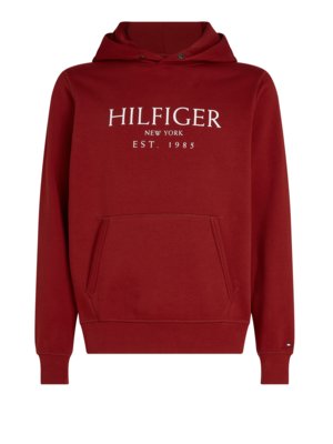 Hoodie mit frontseitigem Label-Print