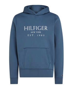 Hoodie mit frontseitigem Label-Print