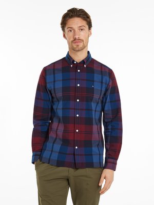 Oxfordhemd mit Glencheck-Muster, Regular Fit