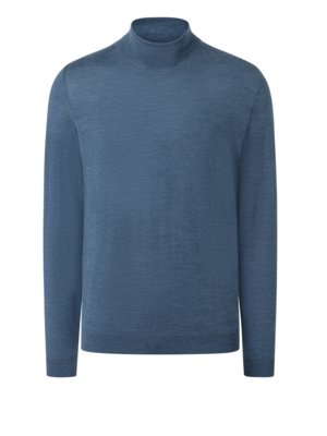 Softer Rollkragenpullover mit Seide und Kaschmiranteil