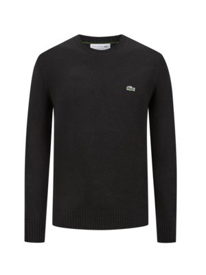 Pullover mit kleiner Logo-Stickerei, Classic Fit