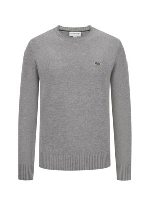 Pullover mit kleiner Logo-Stickerei, Classic Fit