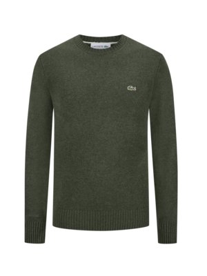 Pullover mit kleiner Logo-Stickerei, Classic Fit