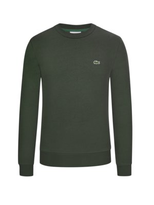 Sweatshirt mit Logo-Aufnäher, Classic Fit