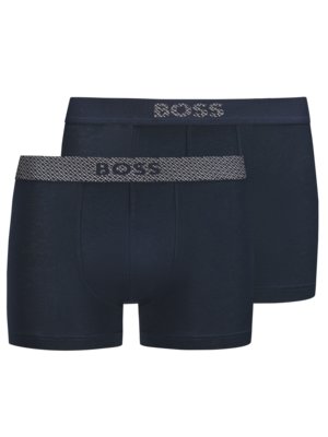 Box mit 2er Pack Trunks mit Logo-Bund