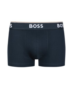 3er Pack Boxer Trunks mit Label-Bund in Stretch-Qualität