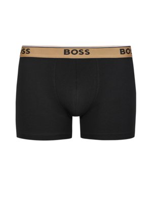 3er Pack Boxer Trunks mit Label-Bund