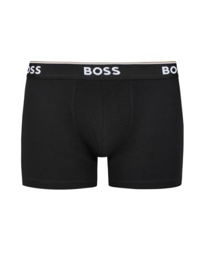 3er Pack Boxer Trunks mit Label-Bund