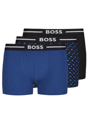 Trunks 3er Pack mit Logo-Bund